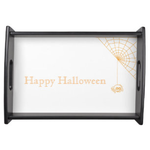 Happy Halloween Spider Serving Tray
