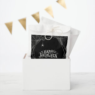 Happy Halloween Spider Web Personalized Favor Bag