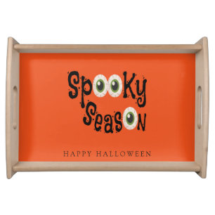 Happy Halloween Spider Web Serving Tray