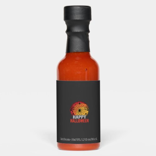 Happy Halloween Spider Web Vector Design Hot Sauces