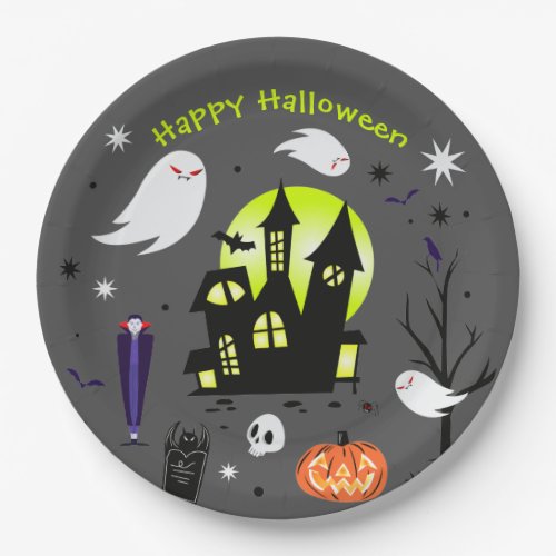 Happy Halloween Spooktacular Paper Plates