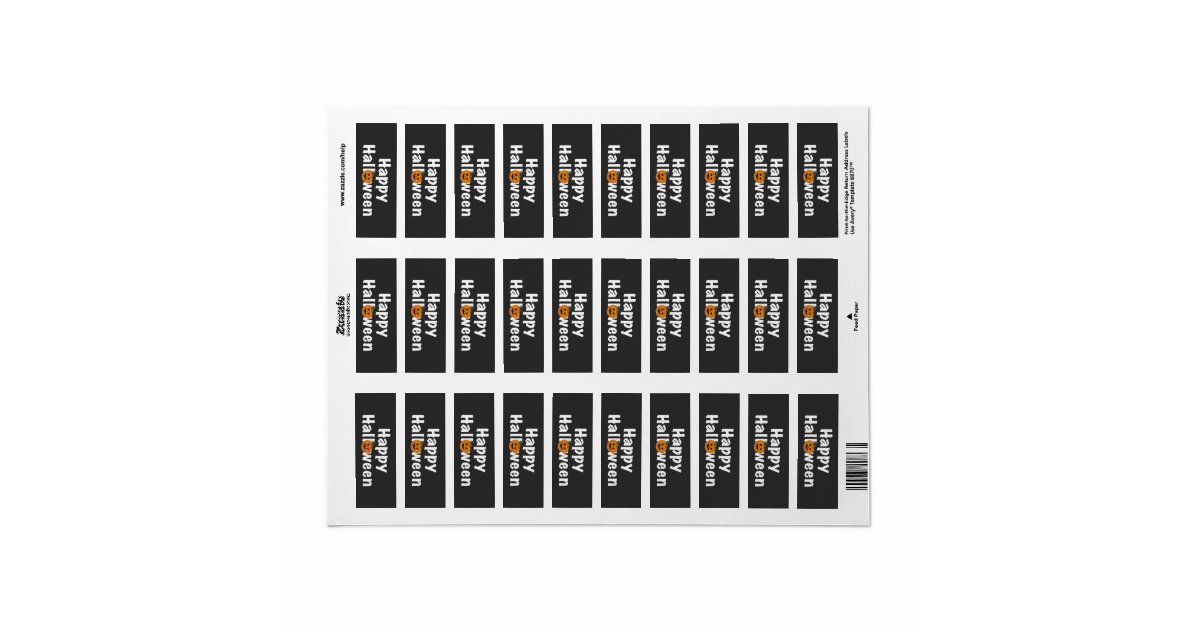 Happy Halloween spooktacular pumpkin Jack-lantern Label | Zazzle