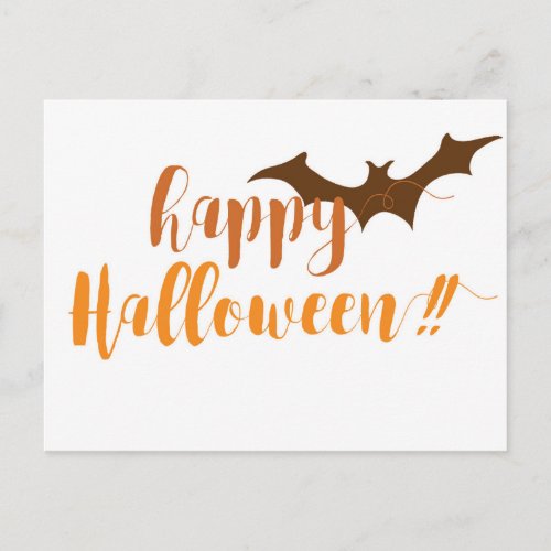 Happy Halloween _ Spooky Bat Postcard