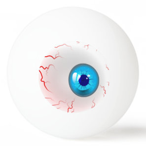 Happy Halloween! Spooky Blue Eyeball Ping-Pong Ball