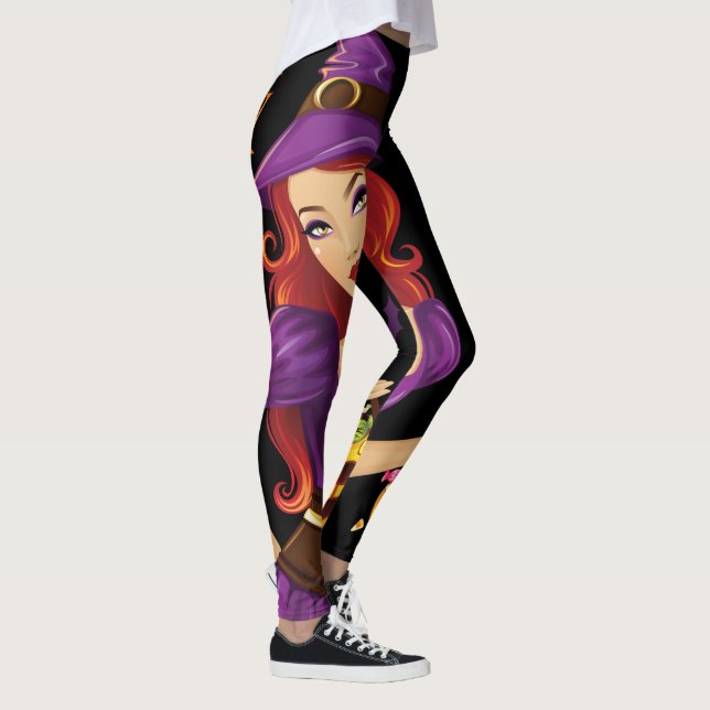Happy Halloween Spooky Candy Leggings (Right)