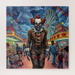 Happy Halloween Spooky Clown Jigsaw Puzzle