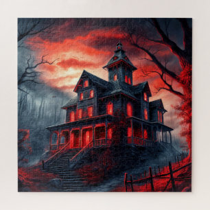 Happy Halloween Spooky Dwelling Jigsaw Puzzle