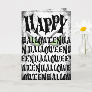 Happy Halloween Spooky Eyes Card