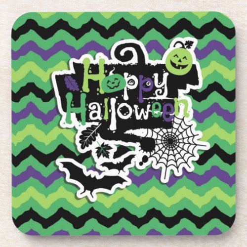 Happy Halloween Spooky Fun Drink Coaster