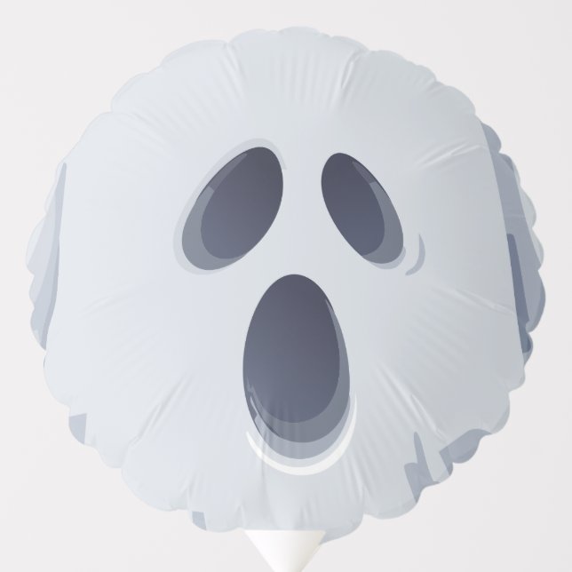 Happy Halloween Spooky Ghost Face Balloon (Front)