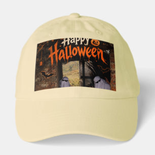 Happy Halloween – Spooky Ghosts Haunted House Hat