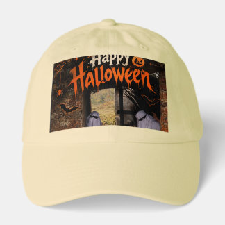 Happy Halloween – Spooky Ghosts Haunted House Hat