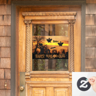 Happy Halloween Spooky Ghosts Window Cling