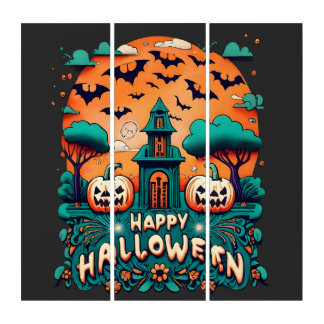 Happy Halloween | Spooky Halloween Triptych