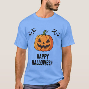 Happy Halloween Spooky Jack O Lantern Pumpkin Cute T-Shirt