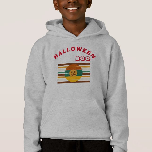 Happy Halloween Spooky Kids Hoodie (Front)