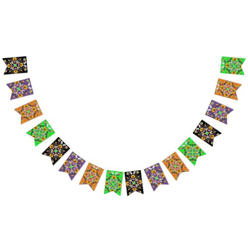 Happy Halloween Spooky Mandala Bunting Flags