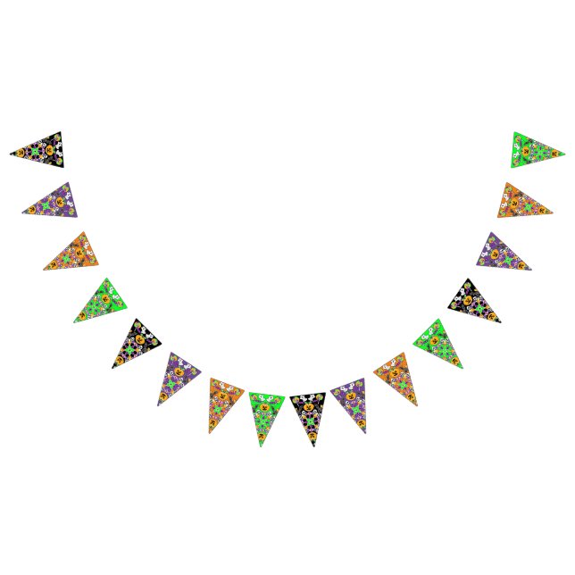 Happy Halloween Spooky Mandala Bunting Flags (All)
