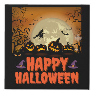 Happy Halloween Spooky Night Collection Canvas Art