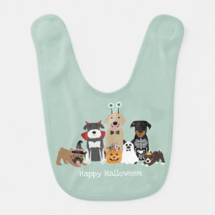 Happy Halloween Spooky Pet Costumes Baby Bib