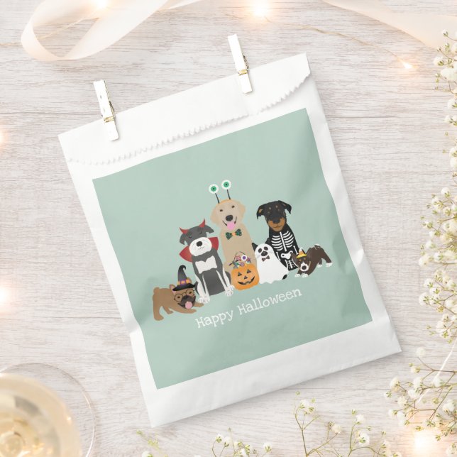 Happy Halloween Spooky Pet Costumes Favor Bag (Clipped)