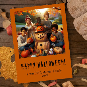 Happy Halloween Spooky Photo Holiday Card