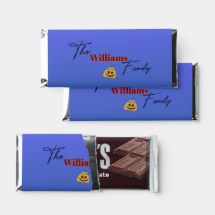 Happy Halloween Spooky Pumpkin Hershey Bar Favors