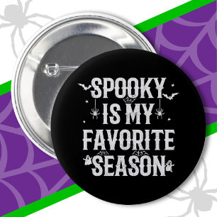 Happy Halloween Spooky Season Funny Halloween Button