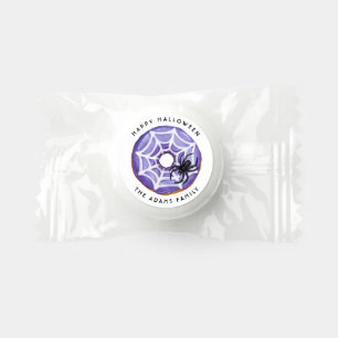 Happy Halloween Spooky Spider Purple Donut Life Saver® Mints