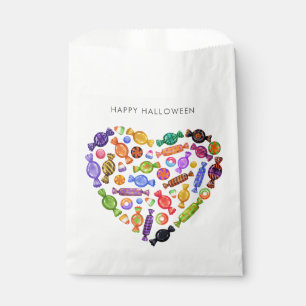 Happy Halloween Spooky Sweet Candy Heart Favor Bag