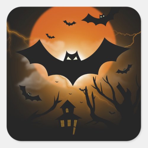 Happy Halloween Square Sticker