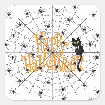 Happy Halloween Square Sticker