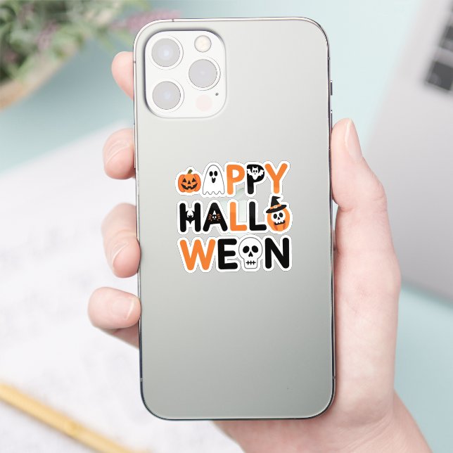Happy halloween  sticker (Phone)