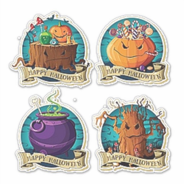 Happy Halloween Sticker (Front)