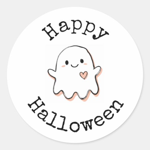Happy Halloween Sticker - Cute Kawaii Ghost