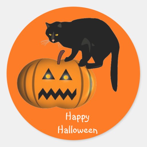 Happy Halloween Stickers | Zazzle