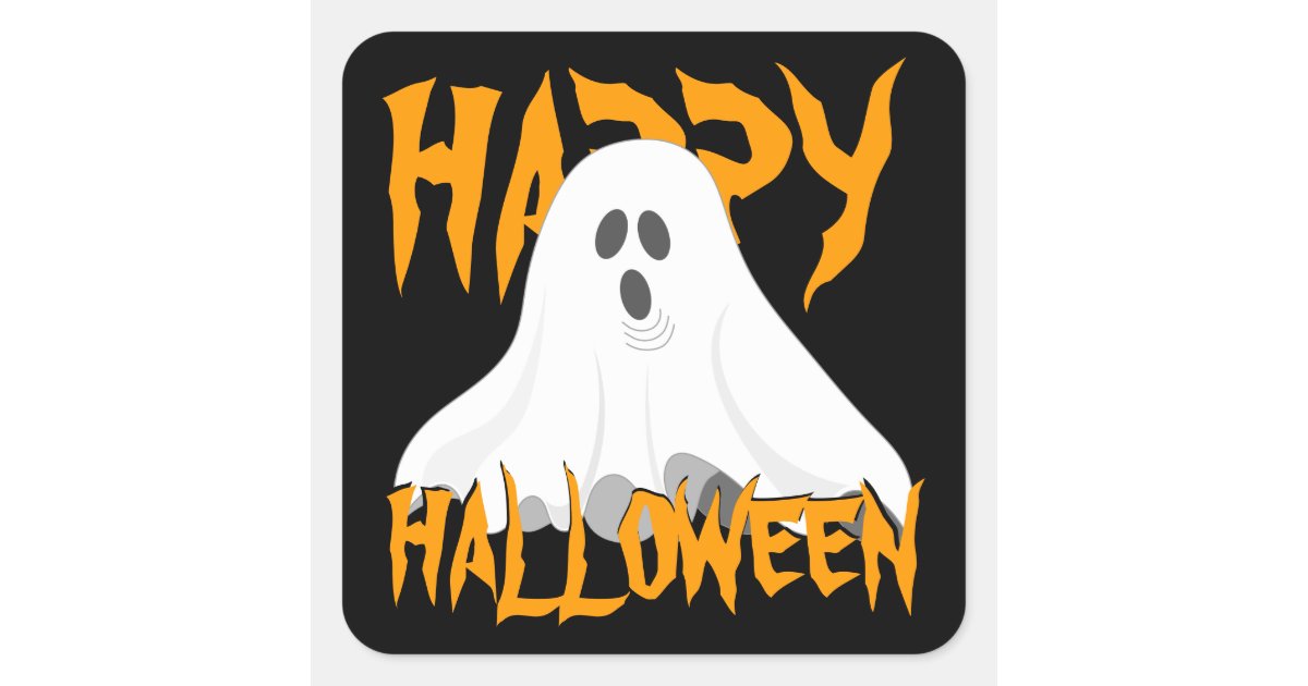 HAPPY HALLOWEEN Stickers | Zazzle.com