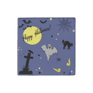 Happy Halloween Stone Magnet