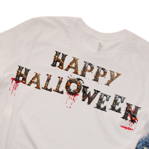 Happy Halloween T_Shirt by Posh Little Finds