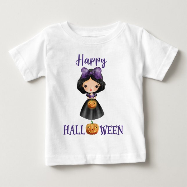 Happy Halloween t-shirt Girl Baby Princess t-shirt (Front)