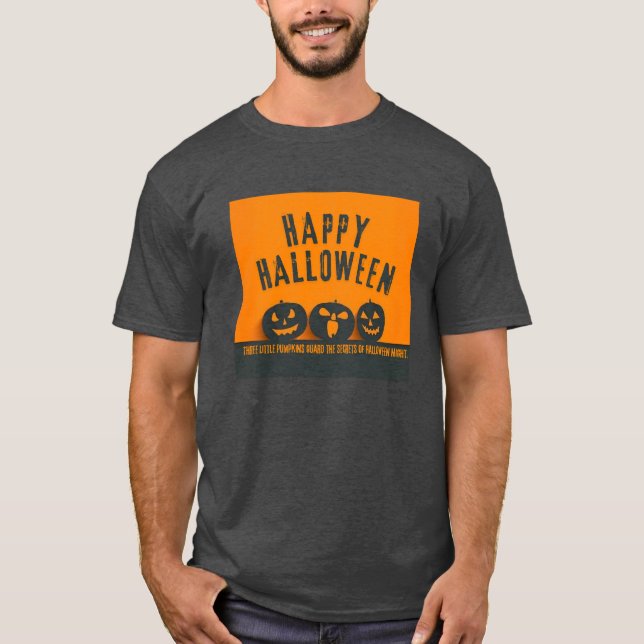 Happy Halloween T-Shirt | Spooky Fun Graphic Tee (Front)