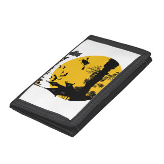 happy halloween t-shirt trifold wallet