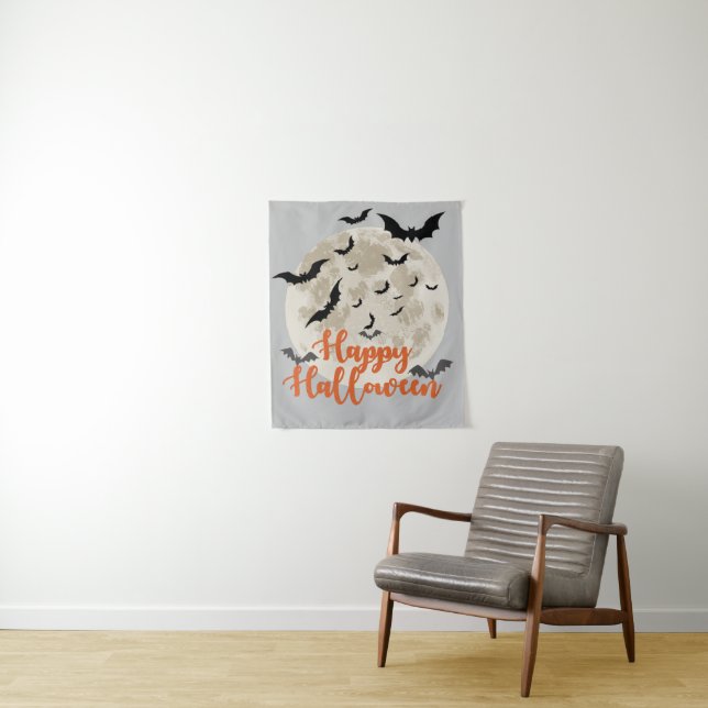 Happy Halloween Tapestry (In Situ)