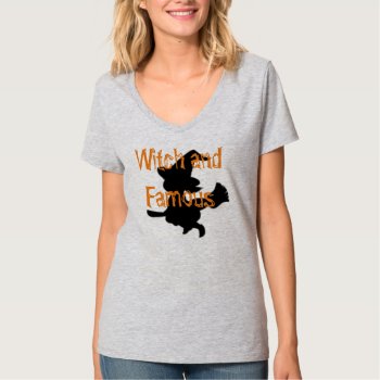 Happy  Halloween Tee Shirt Witch And Famous by CREATIVEHOLIDAY at Zazzle