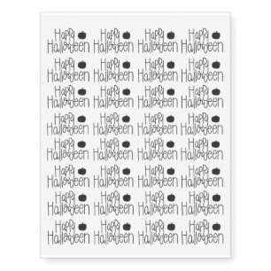 HAPPY HALLOWEEN TEMPORARY TATTOOS