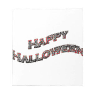 Happy Halloween Text Notepad