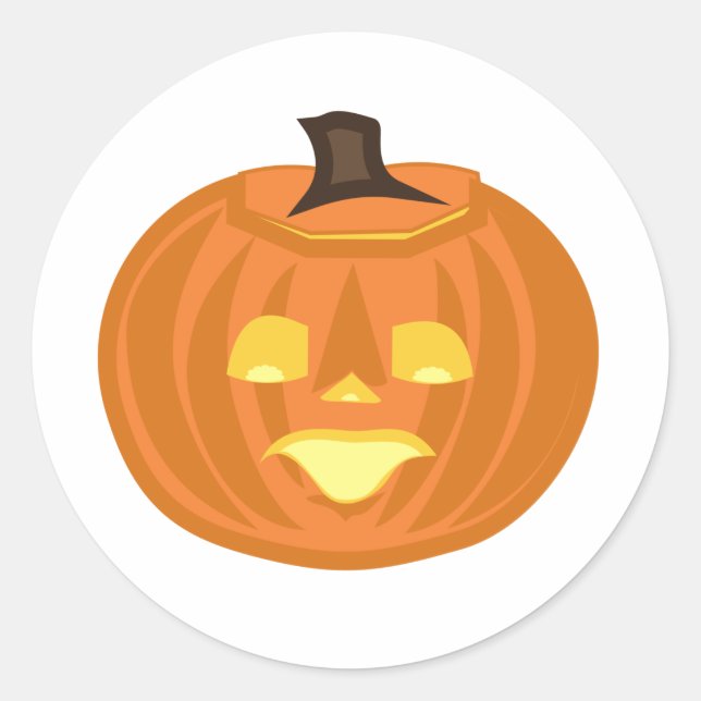 Happy Halloween themed  Classic Round Sticker (Front)