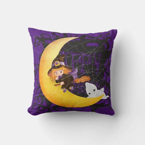 Happy Halloween Throw Pillow