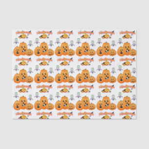 Happy Halloween Tissue Paper, Pumpkin Paper