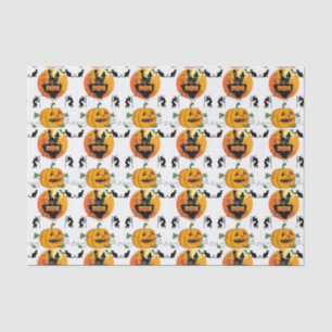 Happy Halloween Tissue Paper, Pumpkin Paper
